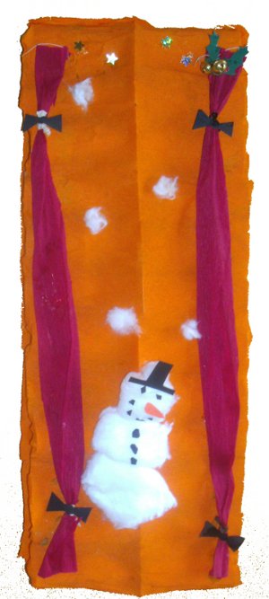 Adventskalender mit Schneemann