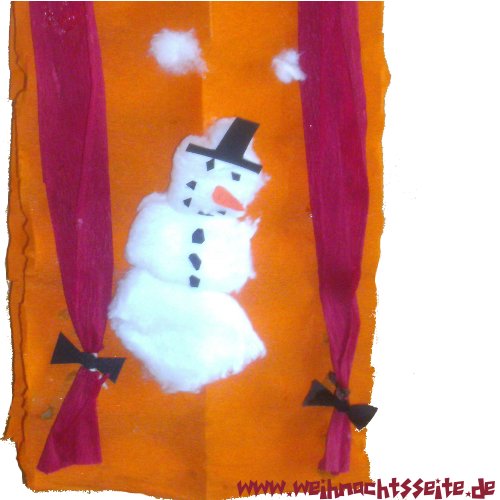 Adventskalender mit Schneemann